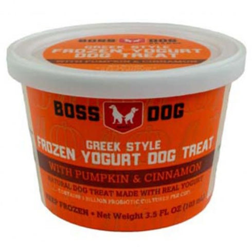 Boss Dog Frozen Yogurt Pumpkin & Cinnamon Dog Treats 3.5oz - Poudre Pet and Feed Supply